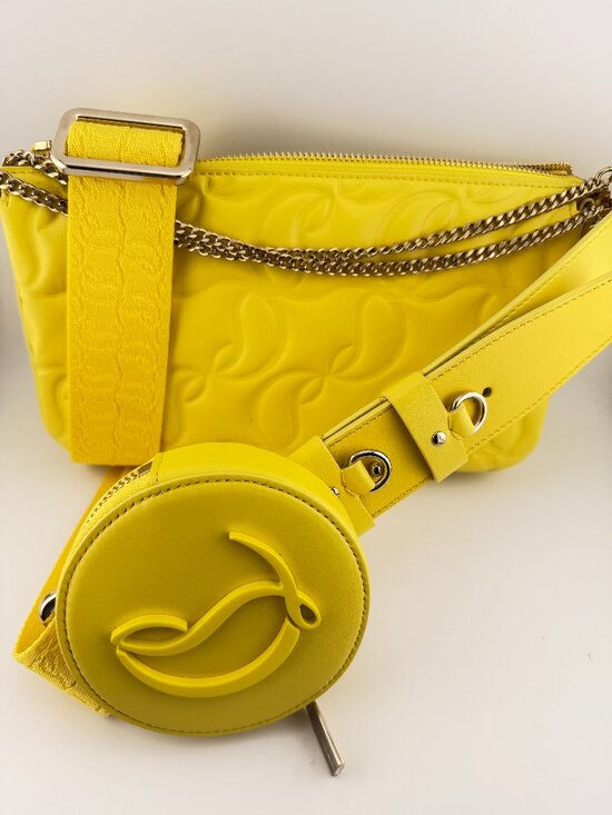 Christian Louboutin Handbags - CHRISTIAN LOUBOUTIN CL EMBOSSED NAPPA LOUBILA CROSSBODY BAG